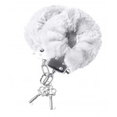 Наручники с белой меховой опушкой - ToyFa - купить с доставкой в Новокуйбышевске