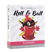 Стимулирующий презерватив-насадка Roll   Ball Raspberry - Sitabella - купить с доставкой в Новокуйбышевске