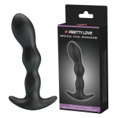 Черный анальный стимулятор простаты с вибрацией Special Anal Massager - 14,5 см. - Baile - в Новокуйбышевске купить с доставкой