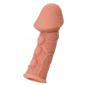 Насадка на фаллос с пузыриками, венками и ребристостью KOKOS Extreme Sleeve 09 - 12,7 см. - KOKOS - в Новокуйбышевске купить с доставкой