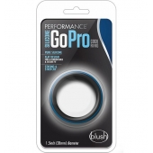 Черно-синее эрекционное кольцо Silicone Go Pro Cock Ring - Blush Novelties - в Новокуйбышевске купить с доставкой