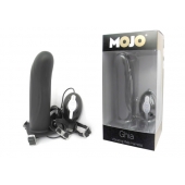 Черный страпон с вибратором Mojo Ghia - Seven Creations - купить с доставкой в Новокуйбышевске