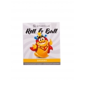 Стимулирующий презерватив-насадка Roll   Ball Banana - Sitabella - купить с доставкой в Новокуйбышевске