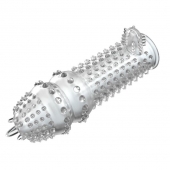 Закрытая прозрачная насадка Crystal sleeve - 14,2 см. - Erowoman-Eroman - в Новокуйбышевске купить с доставкой