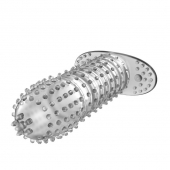 Закрытая прозрачная насадка Crystal sleeve - 12 см. - Erowoman-Eroman - в Новокуйбышевске купить с доставкой