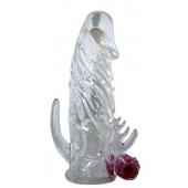 Закрытая прозрачная вибронасадка на пенис Crystal Sleeve Vibe - Erowoman-Eroman - в Новокуйбышевске купить с доставкой