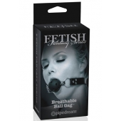Черный кляп с дырочками Breathable Ball Gag - Pipedream - купить с доставкой в Новокуйбышевске