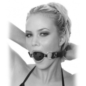 Черный кляп с дырочками Breathable Ball Gag - Pipedream - купить с доставкой в Новокуйбышевске