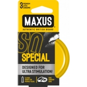 Презервативы с точками и рёбрами в железном кейсе MAXUS Special - 3 шт. - Maxus - купить с доставкой в Новокуйбышевске