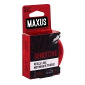 Ультратонкие презервативы в железном кейсе MAXUS Sensitive - 3 шт. - Maxus - купить с доставкой в Новокуйбышевске