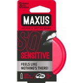 Ультратонкие презервативы в железном кейсе MAXUS Sensitive - 3 шт. - Maxus - купить с доставкой в Новокуйбышевске