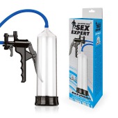 Прозрачная вакуумная помпа Sex Expert с насосом - Sex Expert - в Новокуйбышевске купить с доставкой