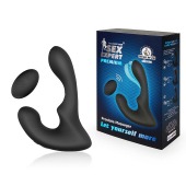 Черный силиконовый вибромассажер простаты с пультом ДУ - Sex Expert - в Новокуйбышевске купить с доставкой