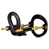 Черный экстендер-растяжитель пениса - Sex Expert - в Новокуйбышевске купить с доставкой