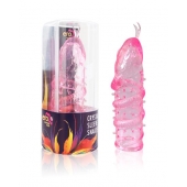 Закрытая рельефная насадка Crystal sleeve snakes в виде змеи с усиками - 14 см. - Erowoman-Eroman - в Новокуйбышевске купить с доставкой