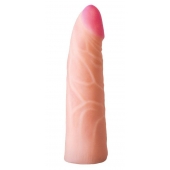 Фаллическая насадка на трусики харнесс - 17,5 см. - LOVETOY (А-Полимер) - купить с доставкой в Новокуйбышевске