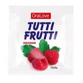 Пробник гель-смазки Tutti-frutti с малиновым вкусом - 4 гр. - Биоритм - купить с доставкой в Новокуйбышевске