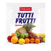 Пробник гель-смазки Tutti-frutti со вкусом тропических фруктов - 4 гр. - Биоритм - купить с доставкой в Новокуйбышевске