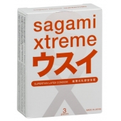 Ультратонкие презервативы Sagami Xtreme SUPERTHIN - 3 шт. - Sagami - купить с доставкой в Новокуйбышевске