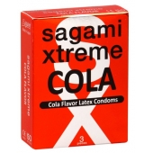 Ароматизированные презервативы Sagami Xtreme COLA - 3 шт. - Sagami - купить с доставкой в Новокуйбышевске