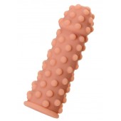 Телесная реалистичная насадка KOKOS Extreme Sleeve 02 с дополнительной стимуляцией - 12,7 см. - KOKOS - в Новокуйбышевске купить с доставкой