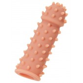 Телесная реалистичная насадка KOKOS Extreme Sleeve 03 с дополнительной стимуляцией - 12,7 см. - KOKOS - в Новокуйбышевске купить с доставкой