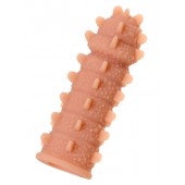 Телесная реалистичная насадка KOKOS Extreme Sleeve 04 с дополнительной стимуляцией - 12,7 см. - KOKOS - в Новокуйбышевске купить с доставкой