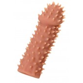 Телесная реалистичная насадка KOKOS Extreme Sleeve 07 с дополнительной стимуляцией - 12,7 см. - KOKOS - в Новокуйбышевске купить с доставкой