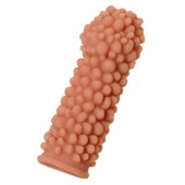 Телесная реалистичная насадка KOKOS Extreme Sleeve 08 с дополнительной стимуляцией - 12,7 см. - KOKOS - в Новокуйбышевске купить с доставкой