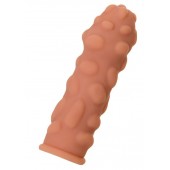 Телесная реалистичная насадка KOKOS Extreme Sleeve 11 с дополнительной стимуляцией - 12,7 см. - KOKOS - в Новокуйбышевске купить с доставкой