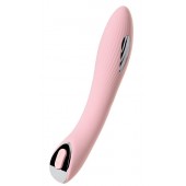 Розовый силиконовый вибратор с электростимуляцией TESLA G-POINT - 21 см. - ToyFa - купить с доставкой в Новокуйбышевске