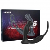 Черная анальная пробка NEXUS SIMUL8 с фиксацией на теле кольцами - Nexus Range - в Новокуйбышевске купить с доставкой