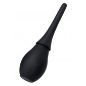 Черный силиконовый анальный душ A-toys с гладким наконечником - A-toys - купить с доставкой в Новокуйбышевске