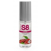 Смазка на водной основе S8 Flavored Lube со вкусом вишни - 50 мл. - Stimul8 - купить с доставкой в Новокуйбышевске