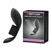 Черное кольцо на пенис с вибрацией Vibration Penis Sleeve - Baile - в Новокуйбышевске купить с доставкой