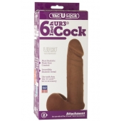 Насадка-мулат для трусиков Vac-U-Lock 6  ULTRASKYN Cock - 17,3 см. - Doc Johnson - купить с доставкой в Новокуйбышевске