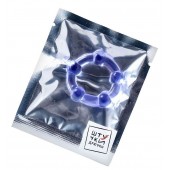 Фиолетовое эрекционное кольцо на пенис с бусинами - Штучки-дрючки - в Новокуйбышевске купить с доставкой