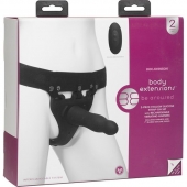 Черный полый вибрострапон Body Extensions BE Aroused - 17,78 см. - Doc Johnson - купить с доставкой в Новокуйбышевске