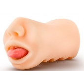 Телесный мастурбатор-ротик с язычком Oral Anne - Blush Novelties - в Новокуйбышевске купить с доставкой