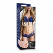 Телесный мастурбатор-вагина с вибропулей Ashley - Blush Novelties - в Новокуйбышевске купить с доставкой