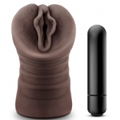 Коричневый мастурбатор-вагина Alexis - Blush Novelties - в Новокуйбышевске купить с доставкой