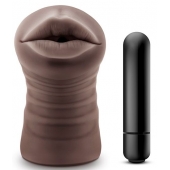 Коричневый мастурбатор-ротик Heather - Blush Novelties - в Новокуйбышевске купить с доставкой