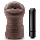Коричневый мастурбатор-ротик Renee - Blush Novelties - в Новокуйбышевске купить с доставкой