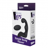 Черный вибромассажер простаты REMOTE BOOTY PLEASER - Dream Toys - в Новокуйбышевске купить с доставкой