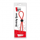 Красное эрекционное лассо с одной бусиной-утяжкой STRETCHY THIN LASSO - Dream Toys - в Новокуйбышевске купить с доставкой