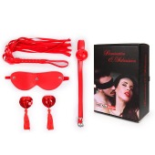 Пикантный набор БДСМ из 4 предметов в красном цвете - Notabu - купить с доставкой в Новокуйбышевске