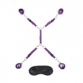 Фиолетовый набор фиксаций на кровати Classic Bedspreader - Lux Fetish - купить с доставкой в Новокуйбышевске