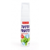 Гель-смазка Tutti-frutti со вкусом сладкой мяты - 30 гр. - Биоритм - купить с доставкой в Новокуйбышевске