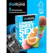 Презервативы для орального секса DOMINO Sweet Sex с ароматом мороженого - 3 шт. - Domino - купить с доставкой в Новокуйбышевске