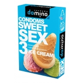 Презервативы для орального секса DOMINO Sweet Sex с ароматом мороженого - 3 шт. - Domino - купить с доставкой в Новокуйбышевске
